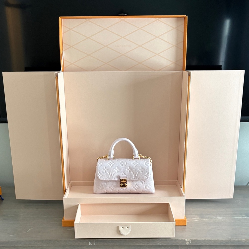 Louis Vuitton XL Exotics Trunk Vibrant Orange Storage Box